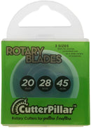 Cutterpillar Rotary Cutter Refill Sizes 20mm, 28mm, 45mm