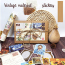 Poppy Crafts Vintage Sticker & Scrap Paper Pack - Painting Art*