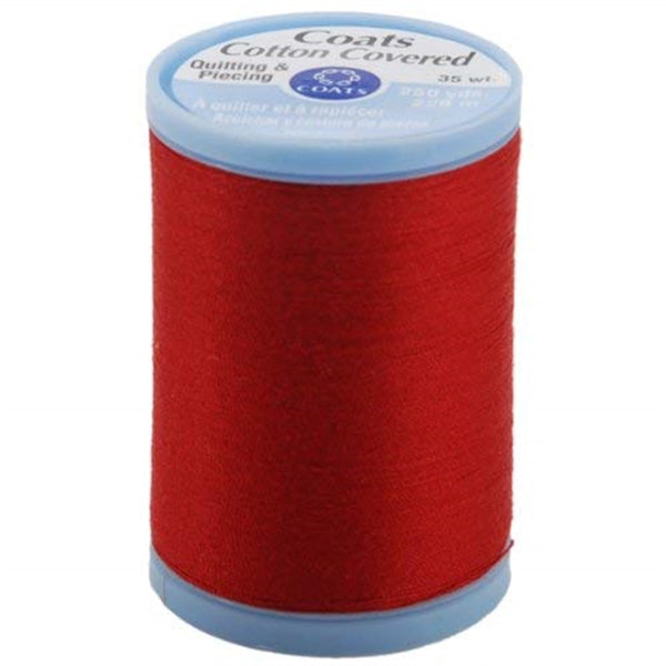 Coats - Cotton Covered Quilting & Piecing Thread 250yd - Red*