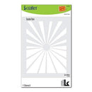 i-crafter Stencil 4.25in x 5.5in Cosmic Flare*