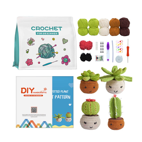 Poppy Crafts Learn to Crochet Kit  #11 - Potted Plant