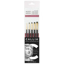 Willow Wolfe Callia Artist Mixed Media Blending Brush Set Liner and Chisel Blenders*