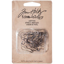 Idea-Ology Metal Loop Pins 1" 24/Pkg - Antique Nickel, Brass & Copper