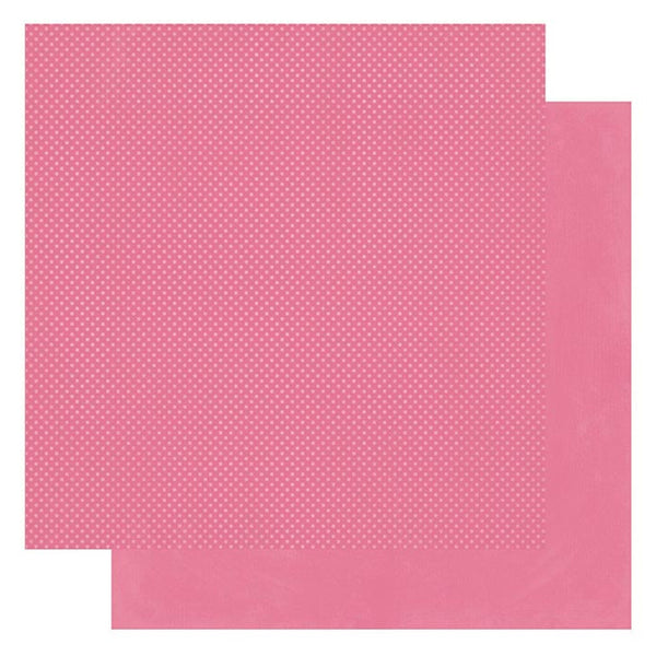 BoBunny - Double Dot Double-Sided Textured Cardstock 12in x 12in - Blush