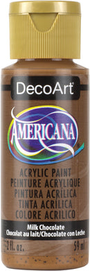Americana Acrylic Paint 2oz Milk Chocolate - Opaque