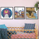 Poppy Crafts Cross-Stitch Kit - Blue White Cat*