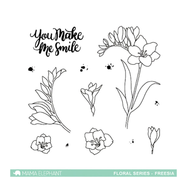 Mama Elephant Stamp Set - Freesia*