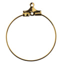 John Bead Earring Hoop Medium 25mm 12 pack Gold