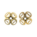 John Bead Bead Cap 8mm 48 pack Gold