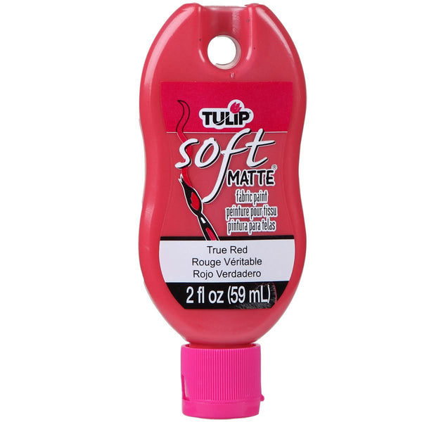 Tulip Soft Matte Fabric Paint 2oz - True Red