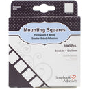 Scrapbook Adhesives - Mounting Squares 1000 pack - Permanent, White, .5in X .5in