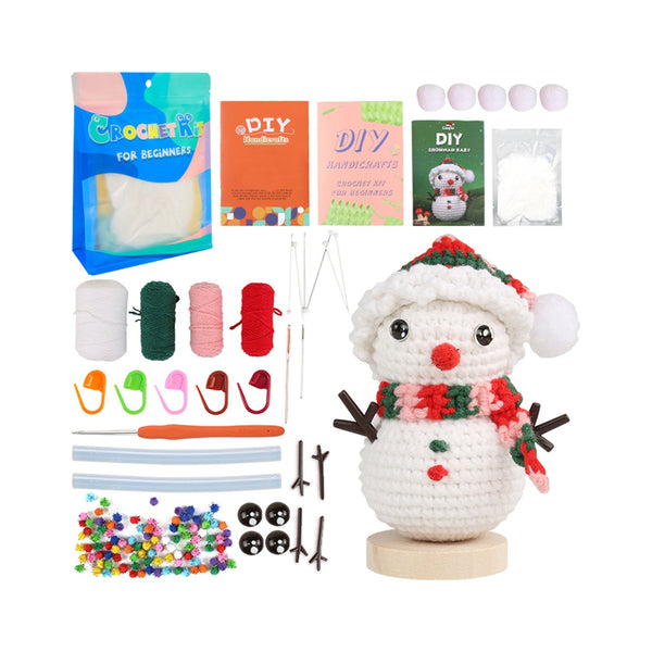 Poppy Crafts Learn to Crochet Kit  #16 - Snowman Baby*