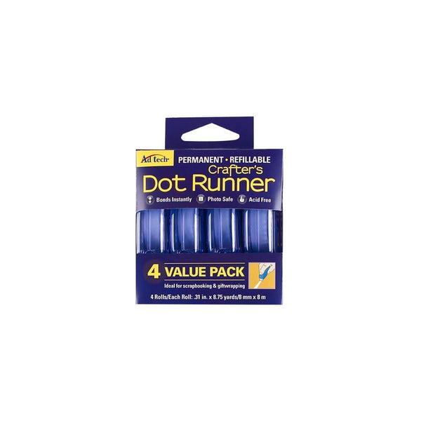 Ad-Tech - Crafter's Permanent Dot Runner 4 Pack .31x315 Inch*