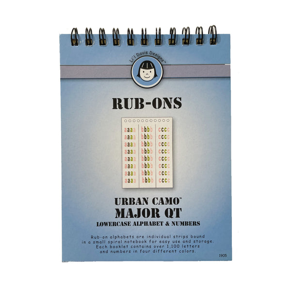 Lil Davis Design - Major Qt Lowercase alphabet and numbers Rub-Ons