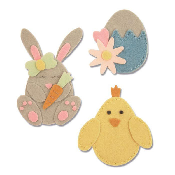 Sizzix Bigz L Die - Bunny, Chick and Egg