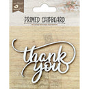 Little Birdie Laser Cut Primed Chipboard 1 pack - Thank You