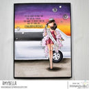 Stamping Bella Cling Stamps - Curvy Girl Bachelorette - Curvy girl is approx. 4.75 x 2.25 in.*