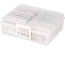 Universal Crafts Large Craft Storage Box - 4" x 6" Case 16pc - Clear*