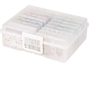 Universal Crafts Large Craft Storage Box - 4" x 6" Case 16pc - Clear