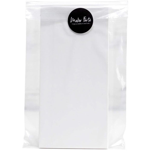 Maker Forte 110lb Cover Cardstock 8.5"x 4" 10 pack - Ultra White, Slim Line Card Fronts