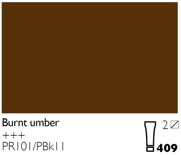 Cobra Artist Water Mixable Oil Colour  - 409 - Burnt Umber 40ml