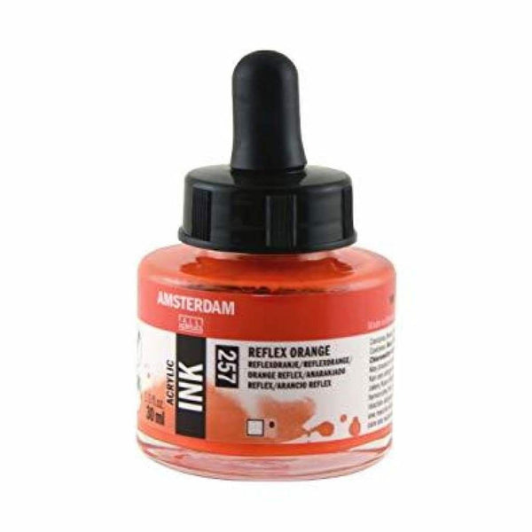 257 - Talens Amsterdam Acrylic Ink 30ml - Reflex Orange