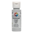 Ceramcoat - Metallic Acrylic Paint 2oz - Platinum, Opaque