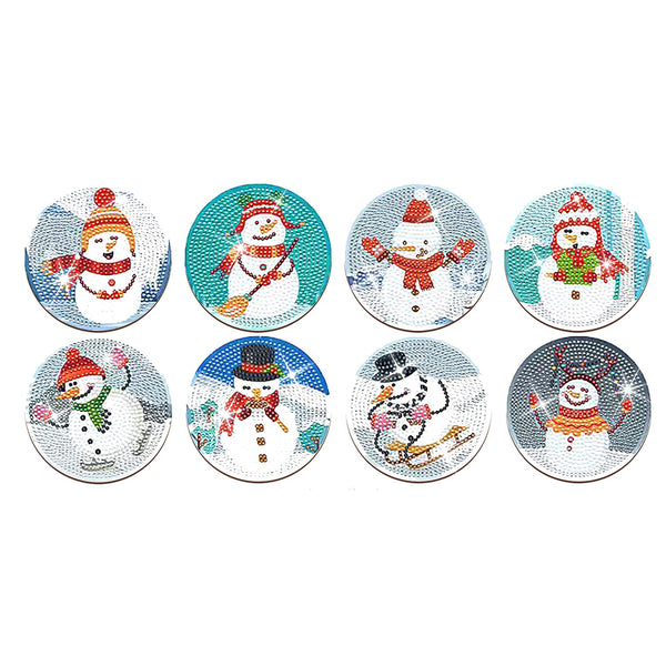 Poppy Crafts Diamond Coaster Kit #27 - Snowman*