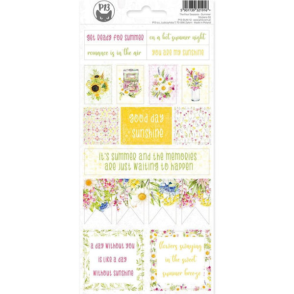 P13 - The Four Seasons-Summer Cardstock Stickers 4in x 9in  #02