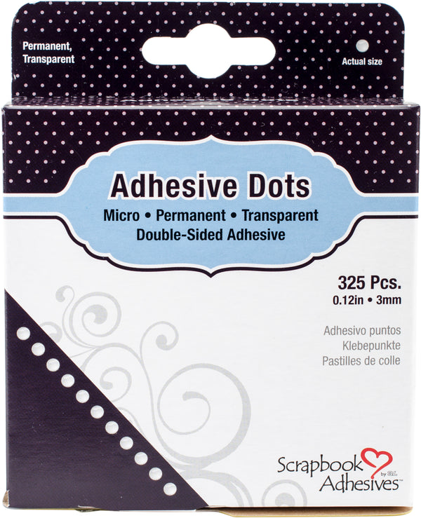 Scrapbook Adhesives Micro Adhesive Dots 325/Pkg .12"