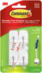 Command Small Wire Hooks, White - 4 Hooks & 5 Strips