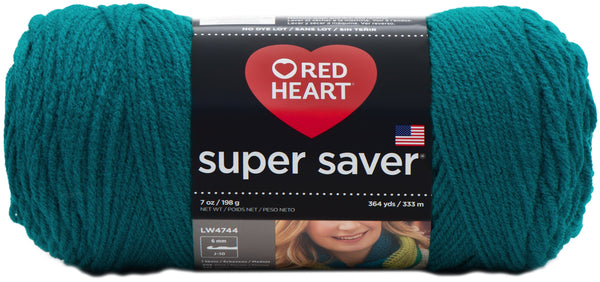 Red Heart Super Saver Yarn - Real Teal 198g