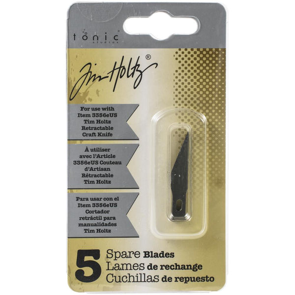 Tim Holtz Retractable Craft Knife Refill Blades 5 pack -Suits 3356E