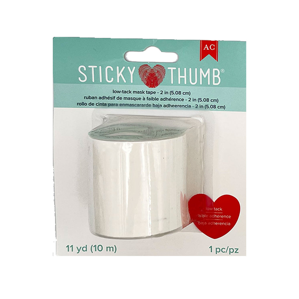 American Crafts - Sticky Thumb Collection - Adhesives - Low Tack Mask Tape  - 2 Inch x 11 Yards