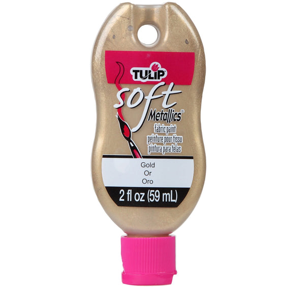 Tulip Soft Matte Fabric Paint 2oz - Metallic Gold