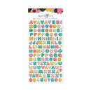 American Crafts April & Ivy Puffy Stickers w/Gold Foil 133/Pkg - Alpha*