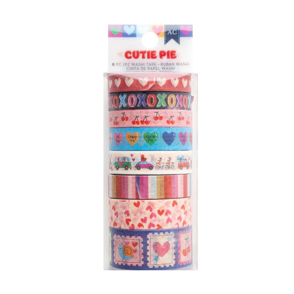 American Crafts Cutie Pie Washi Tape 8/Pkg
