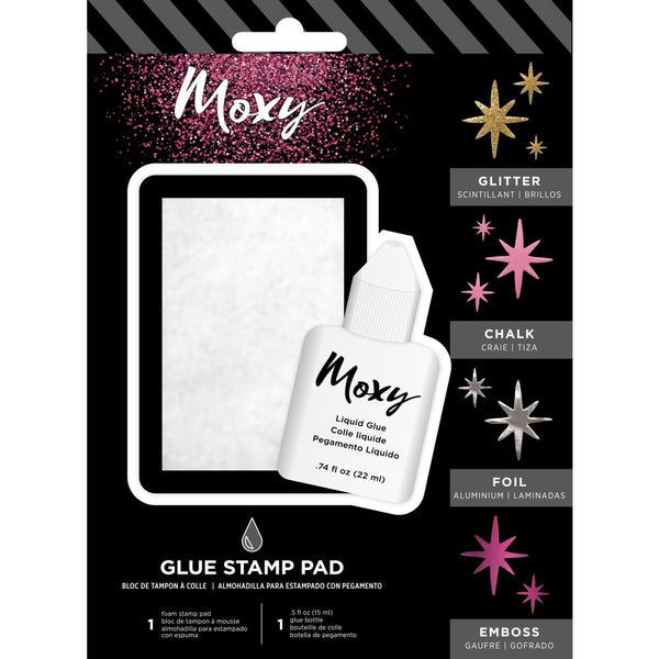 American Crafts - Moxy Glue Stamp Pad & Liquid Glue .5fl oz Set