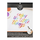 Kelly Creates Watercolour Brush Lettering Paper Pad 8.5x11 - 15 Sheets Blank Watercolour Paper