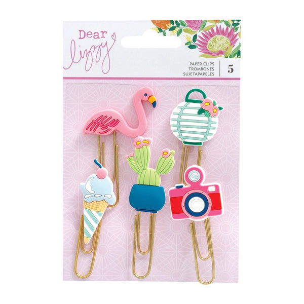 American Crafts Dear Lizzy, Here and Now - Paper Clips 5 pack*