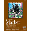 Strathmore Marker Paper Pad 9"x12" 50lb Smooth 24 Sheets