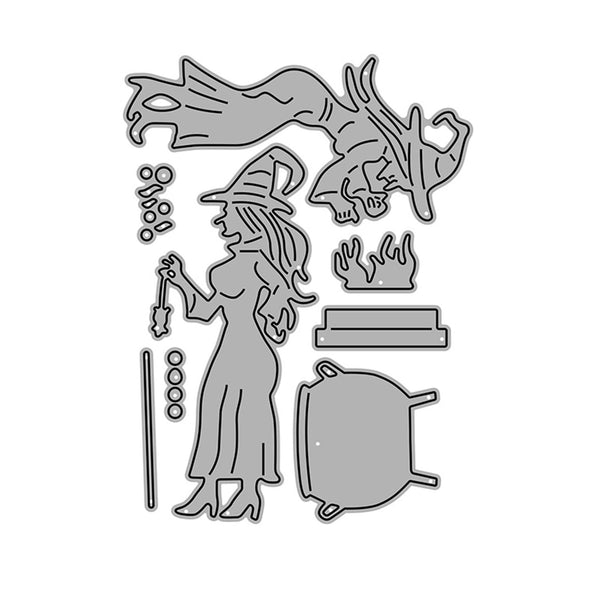 Poppy Crafts Cutting Dies #399 - Halloween Collection - Witches Cauldron