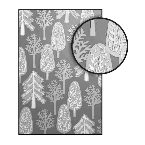 Poppy Crafts 3D Embossing Folder #32 - Trees