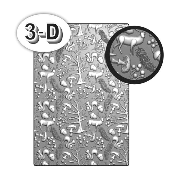 Poppy Crafts 3D Embossing Folder #34 - Wild
