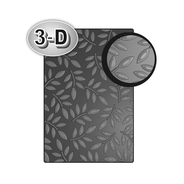 Poppy Crafts 3D Embossing Folder #5 - Leafy Branch