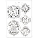 Stamperia Soft Maxi Mould 8.5"X11.5" - Frame, Romantic Garden House
