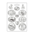 Stamperia Soft Maxi Mould A4 - Woodland - Oval Plates*