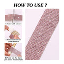 Poppy Crafts Self-adhesive Diamond Rhinestone Ribbon - Pink 4 Pack