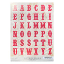Authentique Alphabet 6'' x 8'' Stickers - Square Classic Type - Antique*