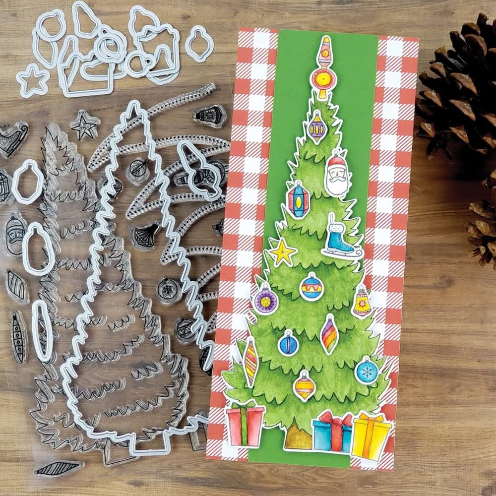 PhotoPlay Say It With Stamps Photopolymer Stamps 9 Trim A Tree